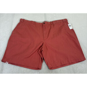 NWT Men's Izod Big and Tall Saltwater Chino Shorts Faded Rose Size 50 Charity